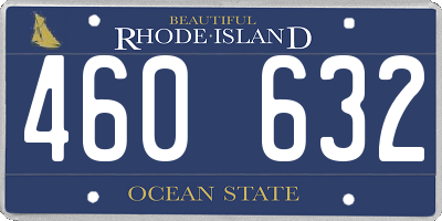 RI license plate 460632