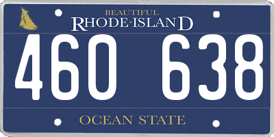 RI license plate 460638