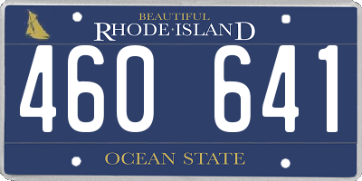 RI license plate 460641