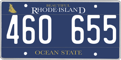 RI license plate 460655