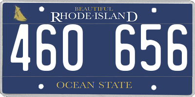 RI license plate 460656