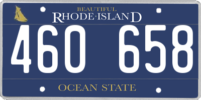 RI license plate 460658