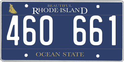 RI license plate 460661