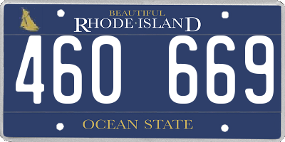 RI license plate 460669