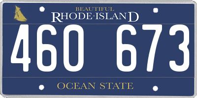 RI license plate 460673