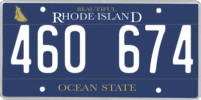 RI license plate 460674