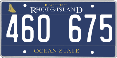 RI license plate 460675