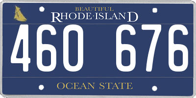 RI license plate 460676