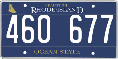 RI license plate 460677