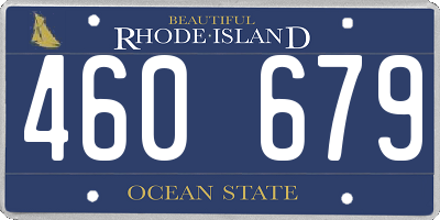RI license plate 460679