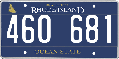 RI license plate 460681