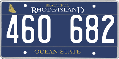 RI license plate 460682