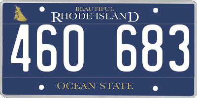 RI license plate 460683