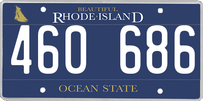 RI license plate 460686