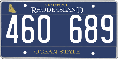 RI license plate 460689