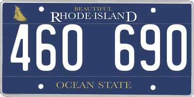 RI license plate 460690