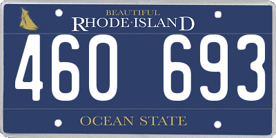 RI license plate 460693