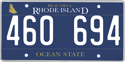 RI license plate 460694