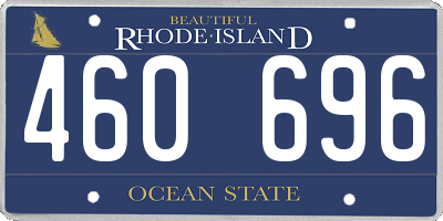RI license plate 460696