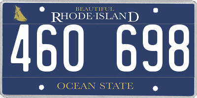RI license plate 460698