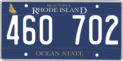 RI license plate 460702
