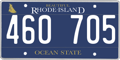 RI license plate 460705