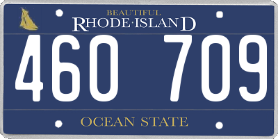 RI license plate 460709