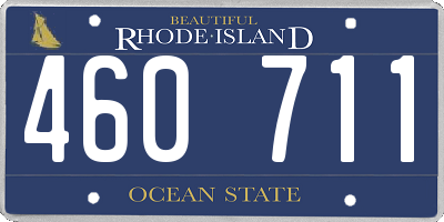 RI license plate 460711