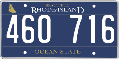 RI license plate 460716