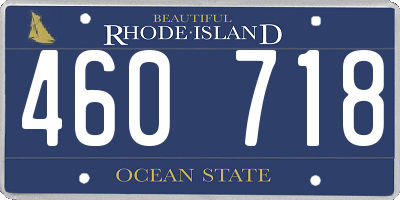 RI license plate 460718