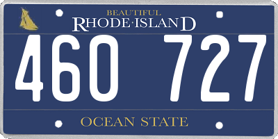 RI license plate 460727