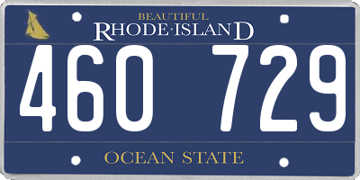 RI license plate 460729