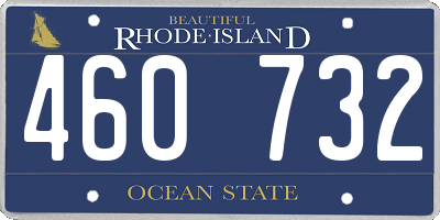 RI license plate 460732