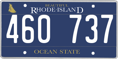 RI license plate 460737