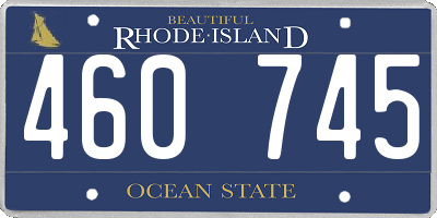 RI license plate 460745
