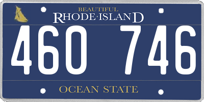 RI license plate 460746