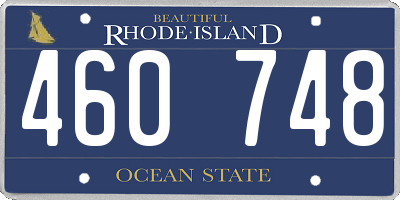 RI license plate 460748