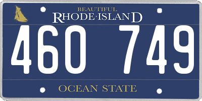 RI license plate 460749