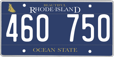 RI license plate 460750