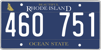 RI license plate 460751