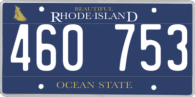 RI license plate 460753