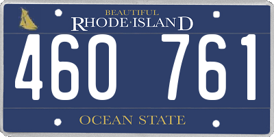 RI license plate 460761