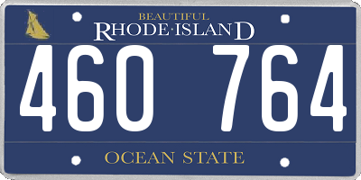 RI license plate 460764