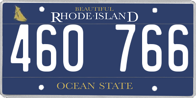 RI license plate 460766
