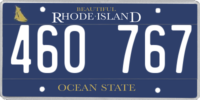 RI license plate 460767