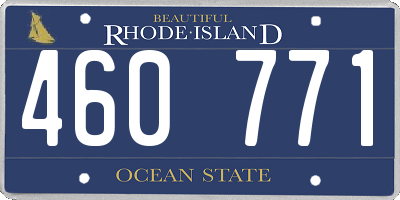 RI license plate 460771