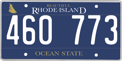 RI license plate 460773