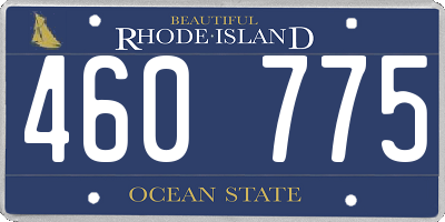 RI license plate 460775