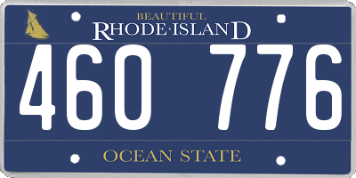 RI license plate 460776