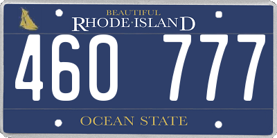 RI license plate 460777